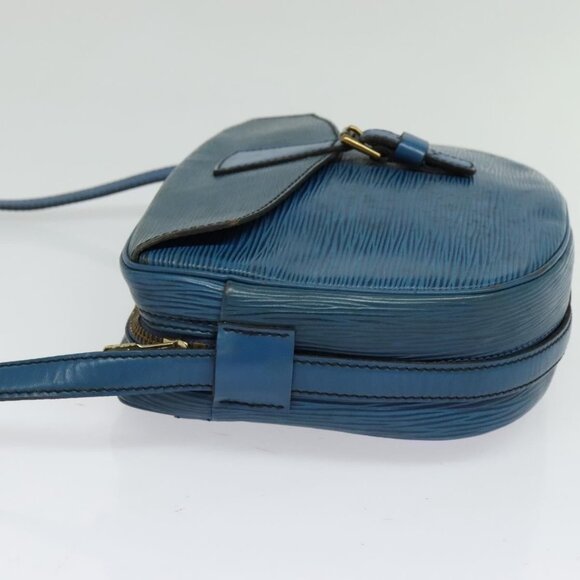 LOUIS VUITTON Epi June Feuille Shoulder Bag Blue M52155 LV Auth 135469 - Picture 4 of 16